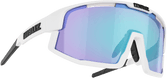 Active Vision - Matt White/Smoke w Blue Multi